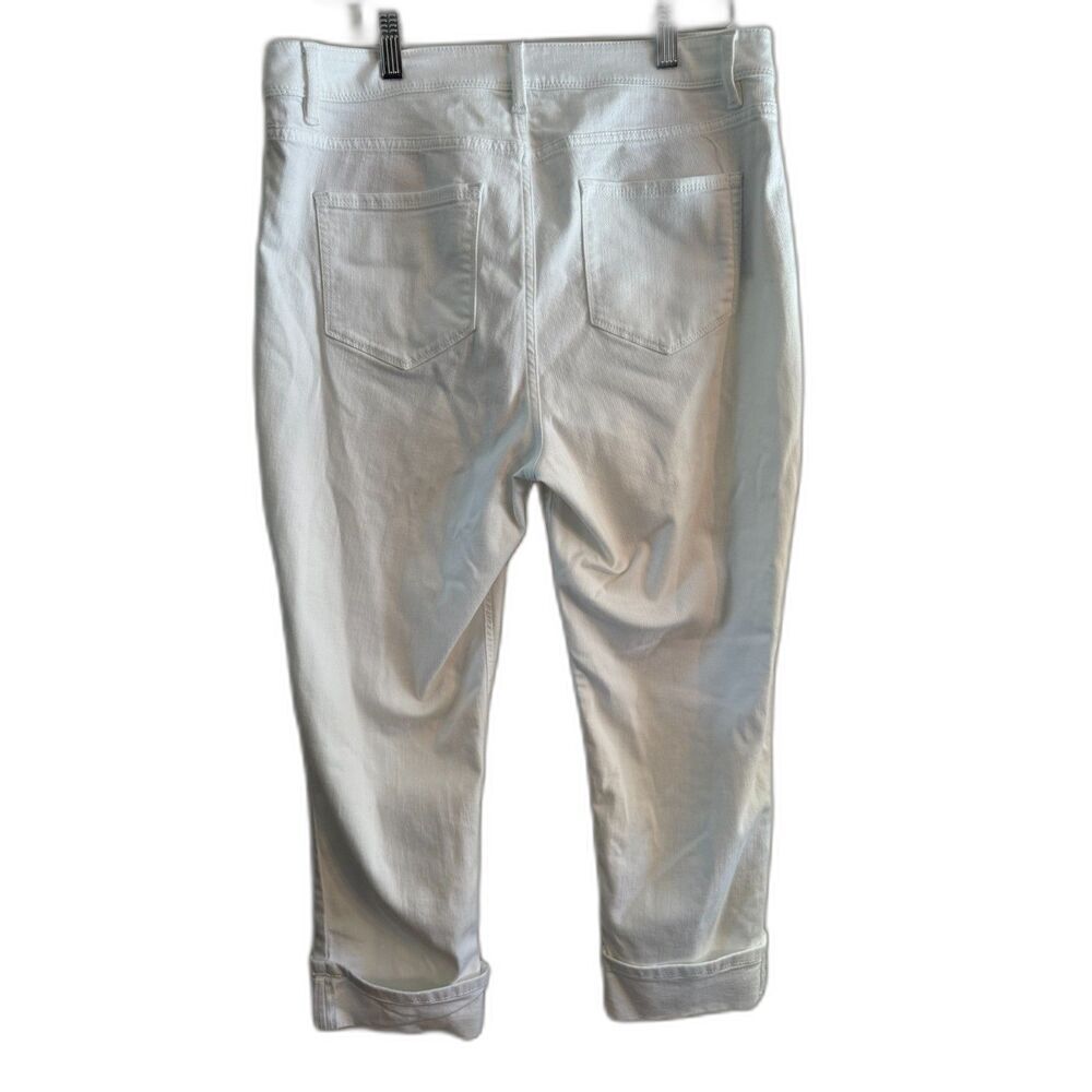 J Jill White Jeans - Size 12; high rise cropped so soft and comfy - Picture 2 of 4